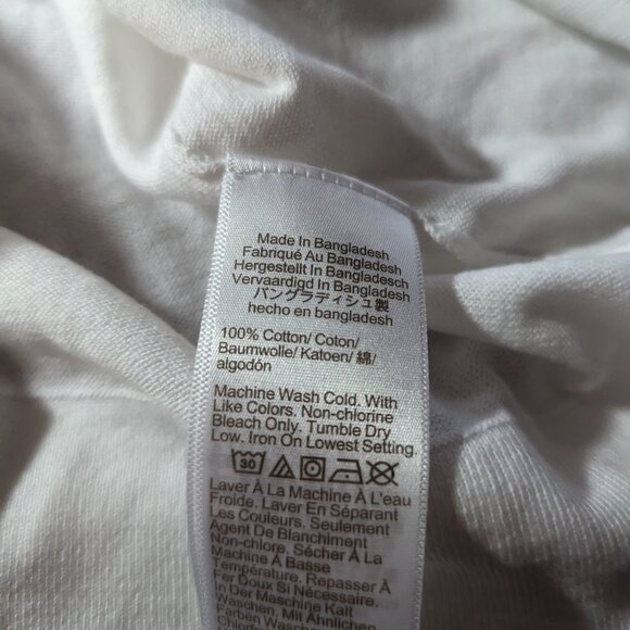 NWT J.Crew 100% Cotton Teddie Sweater White Lightweight Crewneck Size Medium - Picture 2 of 6